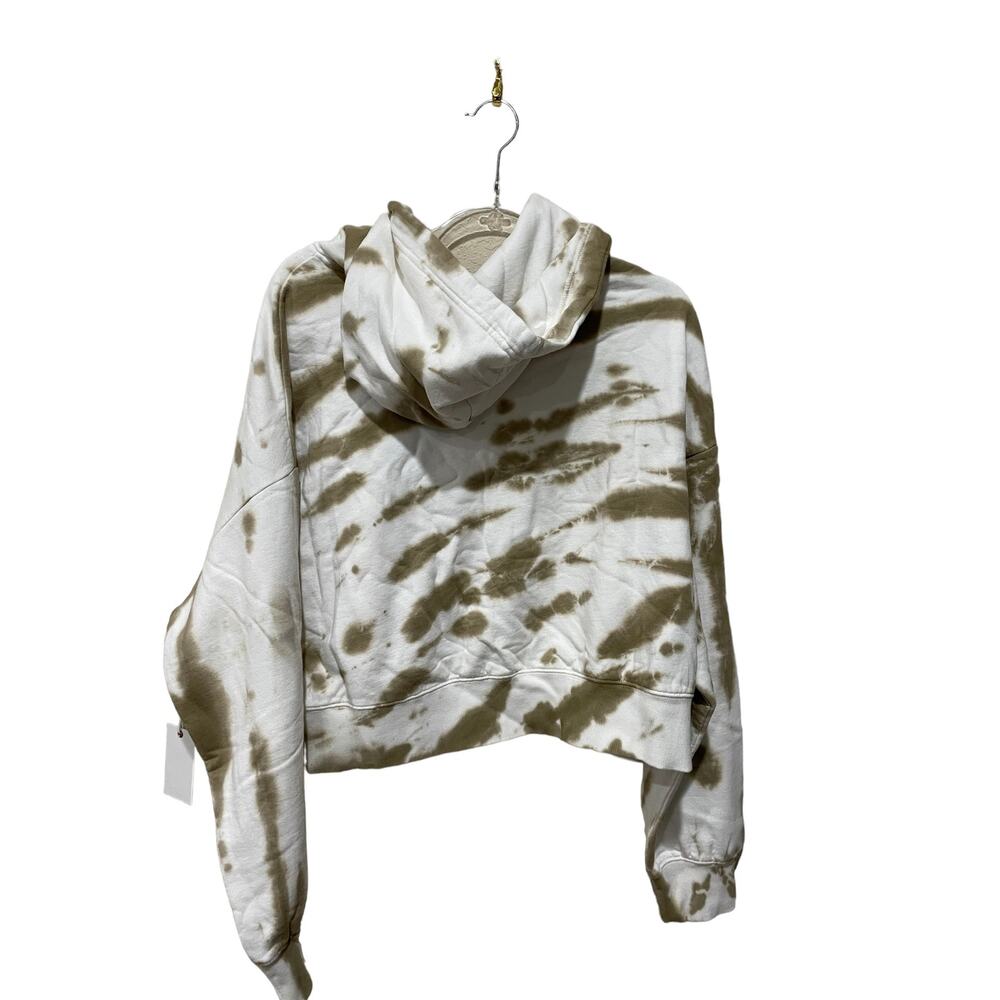GOOD AMERICAN Cool Crop Hoodie In Putty Tie Dye Size XXL - Picture 9 of 9
